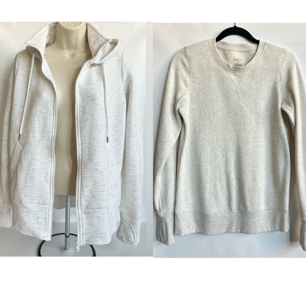 2 piece Bundle Women's Hoodie &  Crewneck Sweatshirt Size Small
